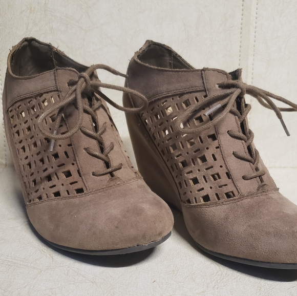 Fergalicious Suede Wedge Boot - Picture 2 of 4